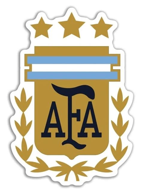 AFA 3 estrellas Logotipo de argentina Calcomanías personalizadas