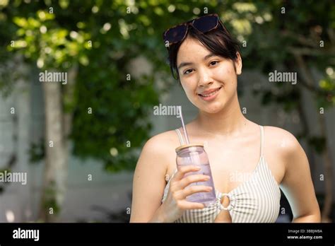 Asian Woman In Bikini Hi Res Stock Photography And Images Alamy