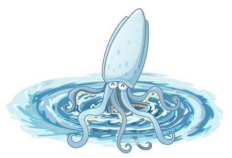 A Giant Squid 526798 Vector Art At Vecteezy