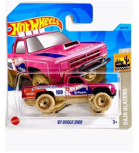 Характеристики Машинка Hot Wheels 87 Dodge D100 HW BAJA BLAZERS Хот Вилс Додж подробное