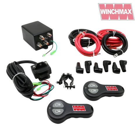 WINCHMAX COMPLETE 12V WINCH CONTROL BOX HANDLEBAR SWITCH TWIN WIRELESS