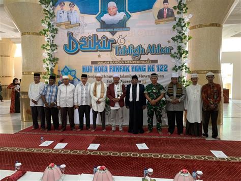 Pemda Fakfak Gelar Tabligh Akbar Dan Zikir Dalam Menyambut Hari Ulang