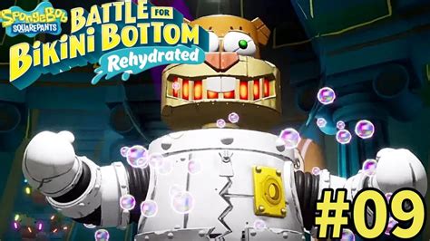 Spongebob Battle For Bikini Bottom Rehydrated ROBOT SANDY BOSS BATTLE YouTube