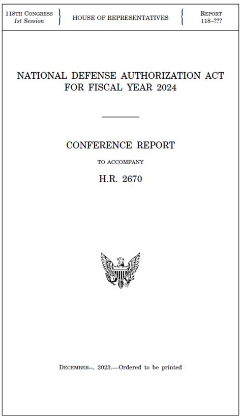 美国国会两院协商一致通过《2024财年国防授权法案》 安全内参 决策者的网络安全知识库