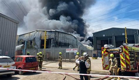 Over 100 Firefighters Respond To Significant East London Industrial
