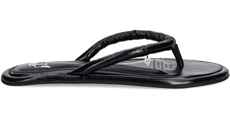 Naked Wolfe Grenada Leather Twisted Thong Sandals In Black Lyst