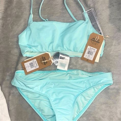 Billabong Swim Nwt Billabong Light Blue Bikini Set Super Cute High