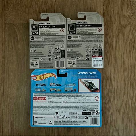 Hot Wheels Transformers Optimus Prime Track Fleet Bumblebee Hw Screen Time