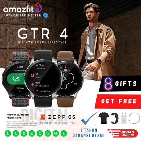 Jual Smartwatch Amazfit Gtr Bluetooth Call Gps Spo Amoled Atm