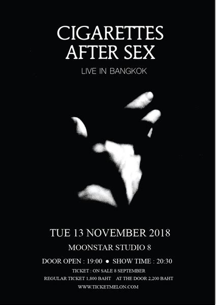 Cigarettes After Sex Asia 2018 Tour Live In Bangkok Ticketmelon