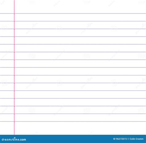 Lined Or Ruled Paper Background Stock Vector Illustration Of Lines