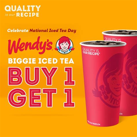 Manila Shopper: Wendy's National Iced Tea Day Promo: June 2019