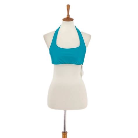 Becca Swim Becca Teal Blue Tie Back Neck Bikini Top Poshmark