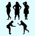 Sexy Naked Plus Size Black Bbw Curvy Woman Vector Image