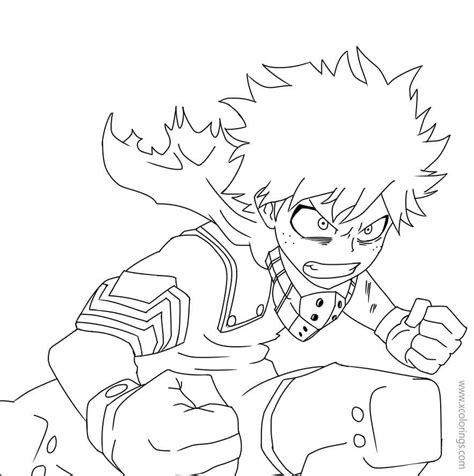 Deku Coloring Pages Printable