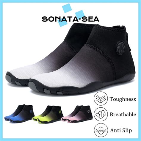 High Top Water Shoes Anti Slip Aqua Shoes Snorkeling Swim Shoes Beach