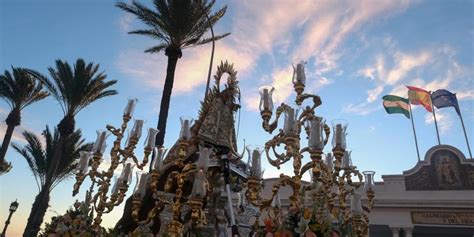 El horario de la misa y la procesión de la Virgen de la Palma