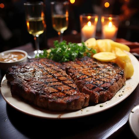 Premium Photo | Cote de Boeuf Bonein ribeye steak served with roasted