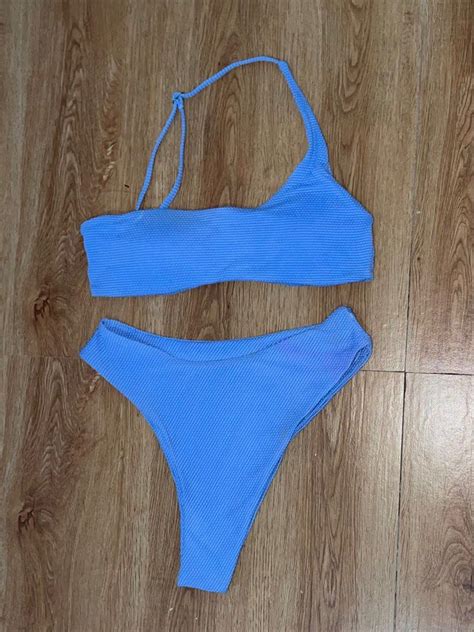 High Waisted Piece Bikini Women S Fashion Swimwear Bikinis Swimsuits On Carousell