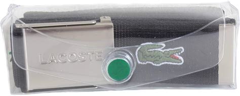Lacoste Mens Webbed Belt Black At Amazon Mens Clothing Store