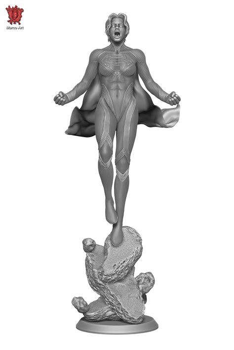 Supergirl Stl File 3d Model 3d Printable Cgtrader