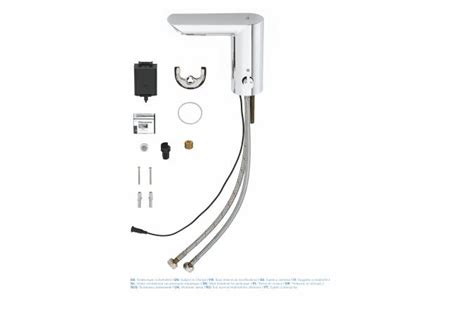 Смеситель с инфракрасным датчиком для раковины Grohe Bau Cosmopolitan E ...