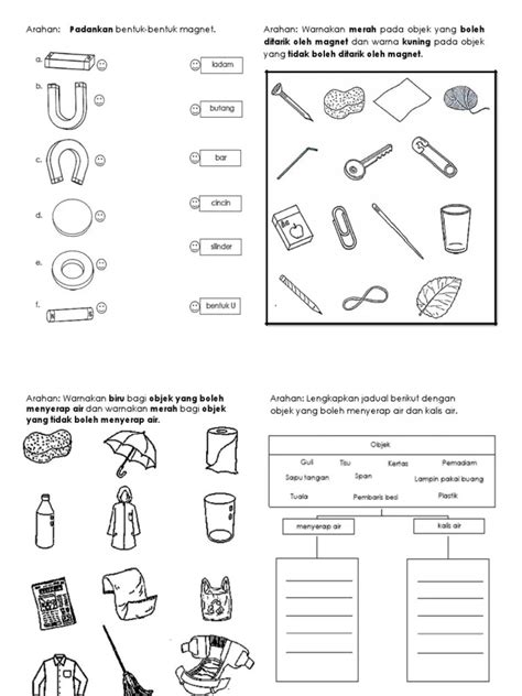 Lembaran Kerja Sains Tahun 1 Magnet Nota Tahun 3 Sains Kssr Pdf
