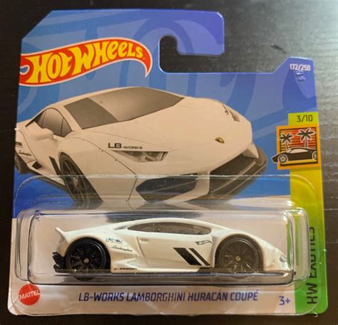 Hot Wheels Liberty Walk Lamborghini Huracan Coupe White With Black Wheels Short Card Hard To