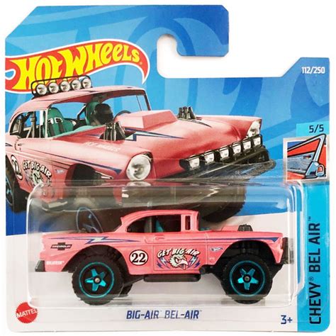Hot Wheels Chevy Big Air Bel Air Pink HW Bel Air Series Birthday Gift Miniature Model Car Retro