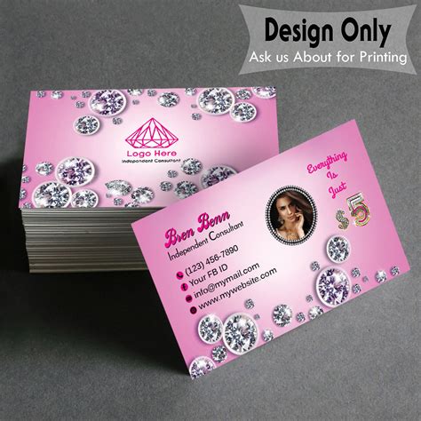 Personalized Jewelry Business Cards Custom Business Etsy