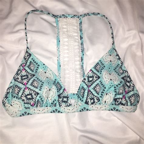 Xhilaration Swim Super Cute Blue Bikini Top Poshmark
