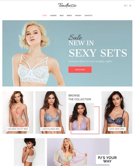 Of The Best Lingerie Woocommerce Themes For Selling Bras Underwear