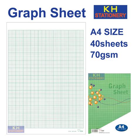 Graph Sheet Graph Paper Kertas Graf A4 40sheets Shopee Malaysia