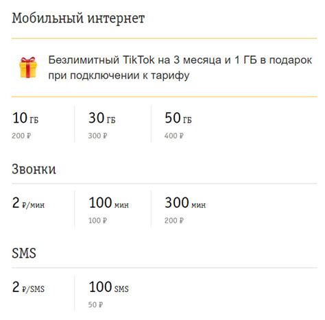 Тариф Билайна «Связь Z» без абонентской платы с несгораемыми пакетами