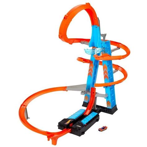 Hot Wheels Sky Crash Tower Track Set Walmart Business Supplies