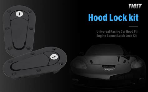 Amazon Tioit Coeme Flush Hood Latch And Pin Kit Blackuniversal