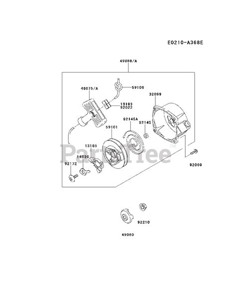 Kawasaki Krb B Krb B A Kawasaki Blower Starter Parts Lookup