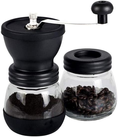 Moedor Café Manual Inox Cerâmica Vidro Moagem Grãos Prático Portátil