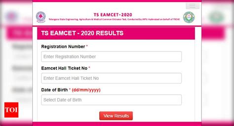 ts eamcet result ts eamcet result rank card score times  india
