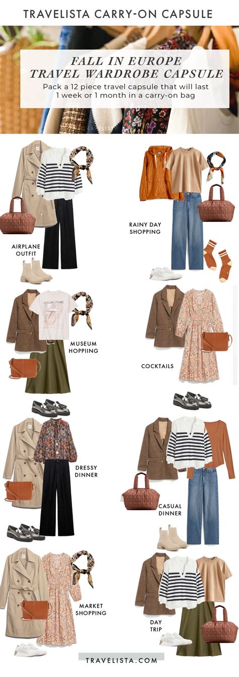 How To Pack An Day Fall Travel Wardrobe Capsule Travelista