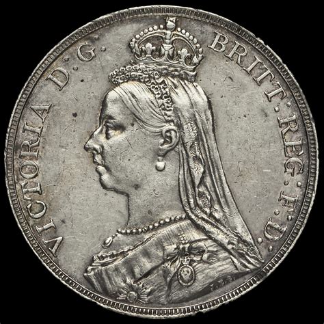 1890 Queen Victoria Jubilee Head Silver Crown