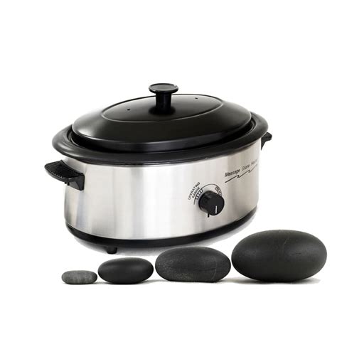 Hot Stone Kit Round Basalt Stones Fernanda S Beauty Spa Supplies