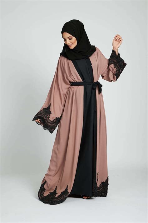 Open Abayas Buy Black White Embellished Patterned And More Online