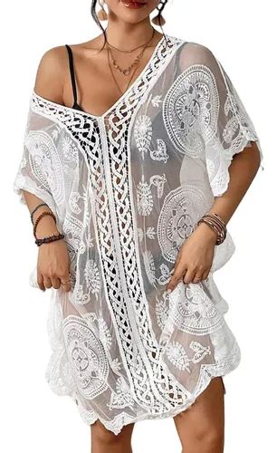 Traje De Ba O Encaje Coverup Bikini Sexy Atrevido Para Mujer Meses Sin Inter S
