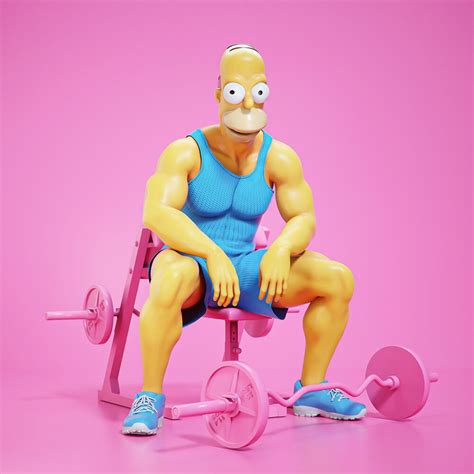 Homer Simpson With Muscles