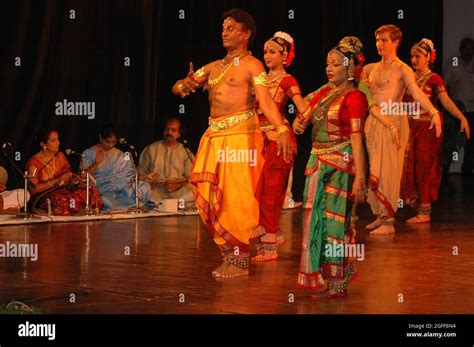 Kuchipudi Exponents Raja And Radha Reddy Performing With Their