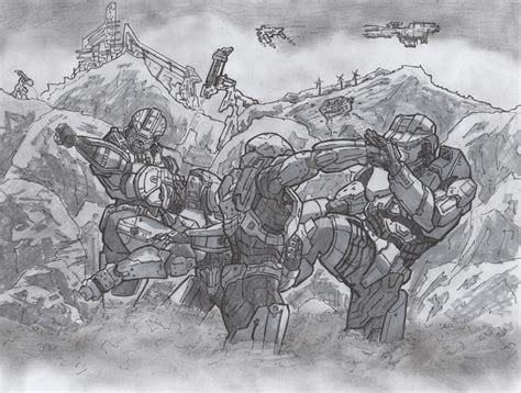 Master Chief VS Locke in Bungie's Artstyle : r/halo