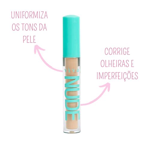 Corretivo Liquido Matte Nude Hd Cor Vivai Tudo De Maquiagem