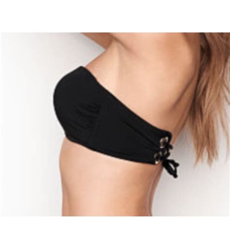 Victoria S Secret Swim Final Clearance Price Small Back Eyelet Laceup Bandeau Bikini Top