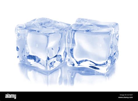 Two Ice Cubes Stock Photo Alamy